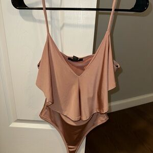 Elegant Blush Pink Bodysuit